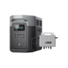 EcoFlow DELTA 2 Max connected to EcoFlow PowerStream Microinverter for balcony solar system