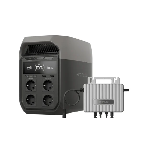 EcoFlow DELTA 3 Grey Variant with Microinverter Kit