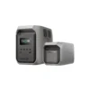 EcoFlow DELTA 3 - Power Station Side-by-Side with Extra Battery EcoFlow DELTA 3 power station standing side by side with EcoFlow Smart Extra Battery unit