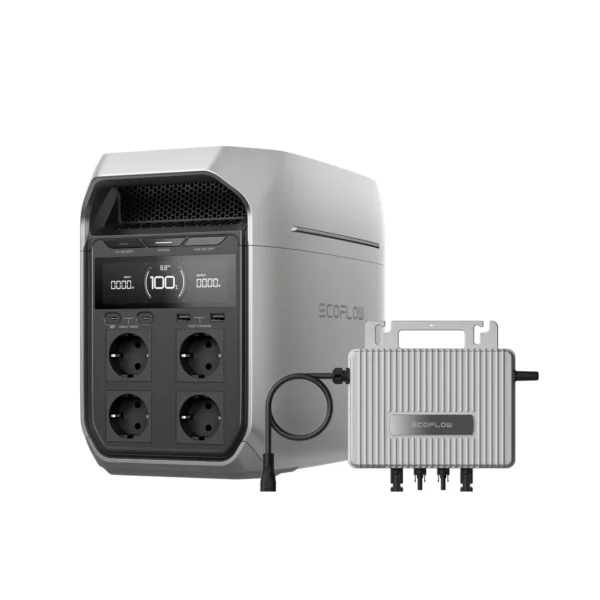 EcoFlow DELTA 3 Connected with Solar Microinverter