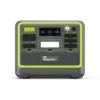 FOSSiBOT F2400 Green Accent Portable Power Station Front View showing LCD Display and Output Ports
