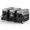 FOSSiBOT F3600 Pro Power Station expanded with Two Extra Battery Units for Maximum Capacity System Setup