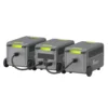 FOSSiBOT F3600 Pro Expandable Battery Connection Multiple FOSSiBOT units connected together in an expandable battery setup for high-capacity off-grid backup power.
