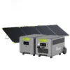 FOSSiBOT F3600 Pro Full Solar and Expansion Kit FOSSiBOT F3600 Pro power station and expansion battery kit with a foldable solar panel setup.