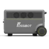 FOSSiBOT F3600 Pro Side Profile and Branding Side profile of the FOSSiBOT F3600 Pro portable generator showing the cooling vents, brand logo, and integrated wheel assembly.