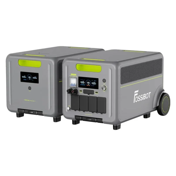 FOSSiBOT F3600 Pro and Expansion Battery Pack FOSSiBOT F3600 Pro portable power station placed alongside an expansion battery pack.