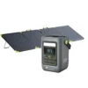 FOSSiBOT FDC300 power station setup with a large 4 panel foldable solar charger.